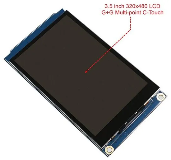 3,5-дюймовый 34PIN HD TFT LCD Емкостный Сенсорный Экран с Адаптерной Платой I2C GT1151Q IC 16-битный Интерфейс MCU NT35310 IC 320 (RGB) * 480 Изображение 1