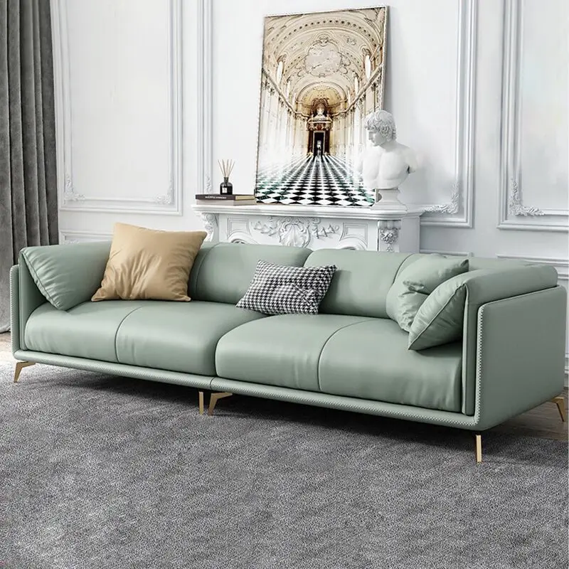 Диван Napapie, итальянский роскошный кожаный диван, гостиная, простая современная гостиная, прямой диван, комбинированная мебель sofá Изображение 1