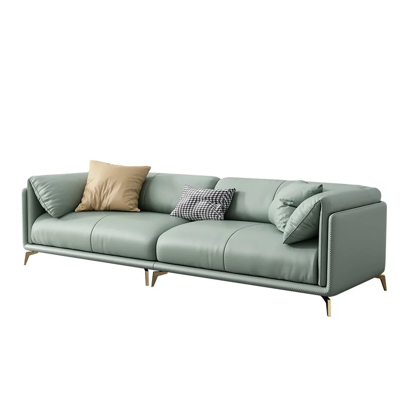 Диван Napapie, итальянский роскошный кожаный диван, гостиная, простая современная гостиная, прямой диван, комбинированная мебель sofá Изображение 4