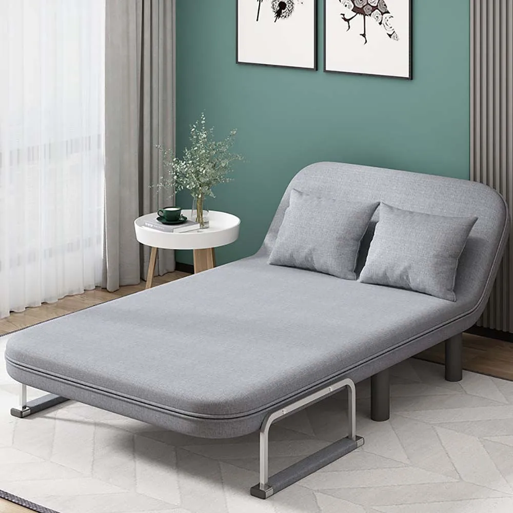 Диван-кровать двойного назначения, Складной диван Для небольшой семьи, Для отдыха, Мягкая спинка, Массивная сумка для сиденья, Железный и стальной каркас Изображение 1