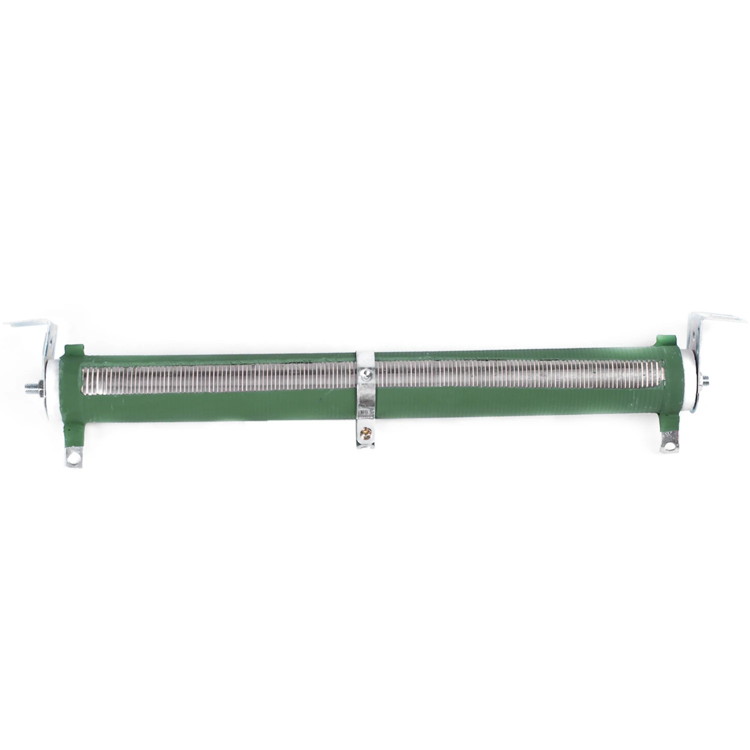 Керамическая трубка мощностью 200 Вт и 100 Ом с регулируемым реостатным резистором зеленого цвета Изображение 1