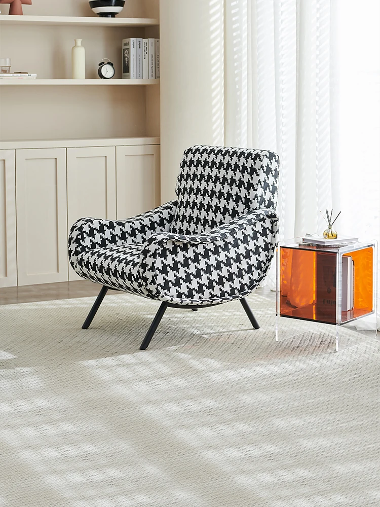 Современное простое кресло, дизайнерское кресло для отдыха, диван, тканевое кресло для гостиной, балкон, роскошное кресло для переговоров Изображение 1